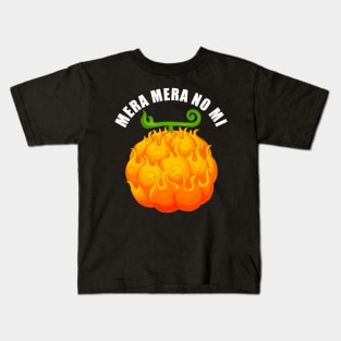 Mera Mera no Mi Devil Fruit Kids T-Shirt